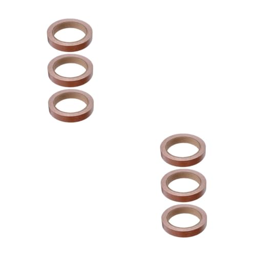 TEHAUX 6 Rollen Selbstklebendes Holzmaserungsband Kanten Schutzstreifen für Möbel Kantenleiste Reparaturband für Tische Stühle Fenster Türen Fußleisten DIY Craft von TEHAUX
