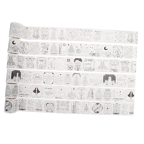 TEHAUX 6 Rollen Taschen- und Papierklebeband Diy-Handbuch-Bänder Klebebänder für Sammelalben Tagebuchband scrapbooking zubehör cutermesserser aufkleber Washi -Bänder Planer Abdeckband TEHAUX 6 Rollen Taschen- und Papierklebeband Diy-Handbuch-Bänder Klebebänder für Sammelalben Tagebuchband scrapbooking zubehör cutermesserser aufkleber Washi -Bänder Planer Abdeckband von TEHAUX