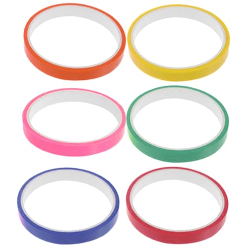 TEHAUX 6 Rollen farbiges Band klebrig bunte Klebebänder Bänder zum Stressabbau farbige bänder selber machen Dekompressionsbandspielzeug für Erwachsene Plastik TEHAUX 6 Rollen farbiges Band klebrig bunte Klebebänder Bänder zum Stressabbau farbige bänder selber machen Dekompressionsbandspielzeug für Erwachsene Plastik von TEHAUX