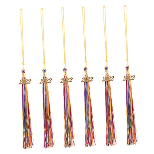 TEHAUX 6 Stück Doktorand Graduierung Quaste Quasten für Hüte Dekoratives Quasten Zubehör für Abschlusskappen Abschlussmütze Abschluss Quaste Ornament grad kappe Polyester Bunt TEHAUX 6 Stück Doktorand Graduierung Quaste Quasten für Hüte Dekoratives Quasten Zubehör für Abschlusskappen Abschlussmütze Abschluss Quaste Ornament grad kappe Polyester Bunt von TEHAUX