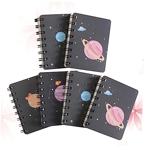 TEHAUX 6 Stück Flip Coil Book Gepunktet Top-spiralnotizbuch Notizpolster Schreiben Liste Liniertes Notizbuch Unterlage Spiral- Notizbilder Kleines Tragbares Notebook von TEHAUX