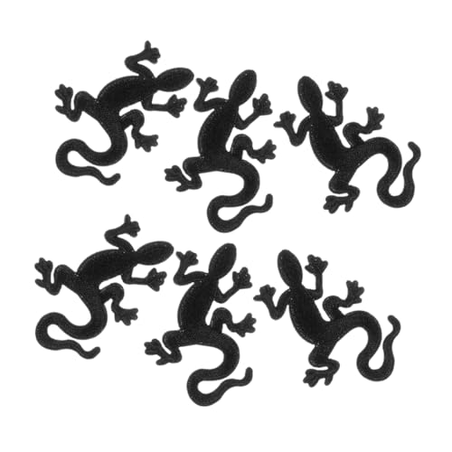 TEHAUX 6 Stück Gestickte Patches in Gecko-form Zum Aufnähen Auf Kleidung, Applikationen Für Kleidung, Diy-applikation, Jeans, Rucksack, Dekorative Patches, Kein Trägerkleber von TEHAUX
