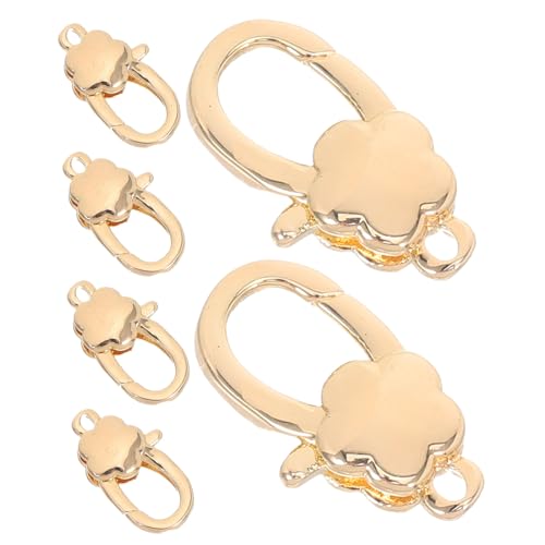 TEHAUX 6 Stück Karabinerverschlüsse: Kleine Karabinerverschlüsse Metall Mit Blumenmotiv, Hakenclip Für Handgefertigte, Armbänder, Schmuckherstellungszubehör TEHAUX 6 Stück Karabinerverschlüsse: Kleine Karabinerverschlüsse Metall Mit Blumenmotiv, Hakenclip Für Handgefertigte, Armbänder, Schmuckherstellungszubehör von TEHAUX