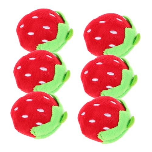 TEHAUX 6 Stück Mini Erdbeer Plüschspielzeug Weiche Süße Stofftiere für DIY Accessoires für Babypartys und Geburtstagsfeiern TEHAUX 6 Stück Mini Erdbeer Plüschspielzeug Weiche Süße Stofftiere für DIY Accessoires für Babypartys und Geburtstagsfeiern von TEHAUX