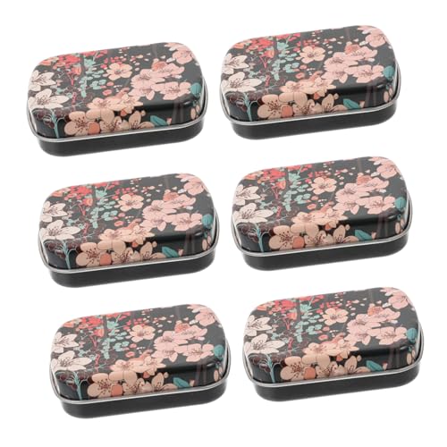 TEHAUX 6 Stück Mini Metallbox mit Deckel Kleine Tragbare Aufbewahrungsdose aus Robustem Eisen für Süßigkeiten Schmuck und Kleine Gegenstände Kompakt Praktisch und Elegant TEHAUX 6 Stück Mini Metallbox mit Deckel Kleine Tragbare Aufbewahrungsdose aus Robustem Eisen für Süßigkeiten Schmuck und Kleine Gegenstände Kompakt Praktisch und Elegant von TEHAUX