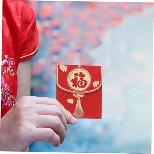 TEHAUX 6 Stück Rote Umschläge mit Glitzerstruktur Matte Geldumschläge für Hochzeit und Chinesisches Neujahr Vielseitig Verwendbar als Geschenkumschläge für Schmuck Traditionelle und TEHAUX 6 Stück Rote Umschläge mit Glitzerstruktur Matte Geldumschläge für Hochzeit und Chinesisches Neujahr Vielseitig Verwendbar als Geschenkumschläge für Schmuck Traditionelle und von TEHAUX