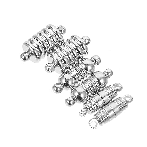 TEHAUX 6 Stück Schmuckgliederschnalle Halsketten Herstellung Halskette Diy Stecker Armband Magnetverschlüsse Schmuck Diy Stecker Halskette Magnetischer Verbinder Eisen Silver von TEHAUX