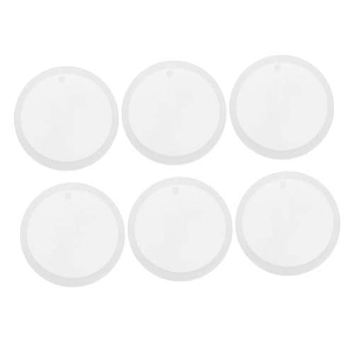 TEHAUX 6 Stück Teiliges Flache Runde Silikonformen für Diy Schmuckherstellung Epoxidharz Schlüsselanhänger Ohrringe Haustiermarken Flexible und Langlebige Resin Gießformen TEHAUX 6 Stück Teiliges Flache Runde Silikonformen für Diy Schmuckherstellung Epoxidharz Schlüsselanhänger Ohrringe Haustiermarken Flexible und Langlebige Resin Gießformen von TEHAUX