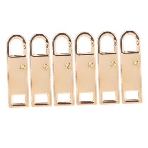 TEHAUX 6 Stück Teiliges Metall Reißverschlusszieher Robuste Ersatz Zippergriffe Gold Vielseitig für Rucksäcke Koffer Jacken Einfach zu Montieren Langlebig und Reparaturfreundlich TEHAUX 6 Stück Teiliges Metall Reißverschlusszieher Robuste Ersatz Zippergriffe Gold Vielseitig für Rucksäcke Koffer Jacken Einfach zu Montieren Langlebig und Reparaturfreundlich von TEHAUX