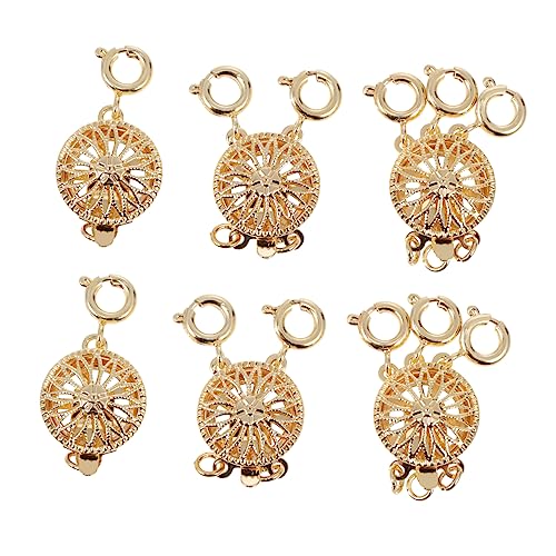 TEHAUX 6 Stück Teiliges Metall Slide Lock Verschlüsse mit Sonnenblumen Design Verbindungselemente für Schmuck DIY Vielseitige Armband und Halskettenverschlüsse Installieren für Schichten TEHAUX 6 Stück Teiliges Metall Slide Lock Verschlüsse mit Sonnenblumen Design Verbindungselemente für Schmuck DIY Vielseitige Armband und Halskettenverschlüsse Installieren für Schichten von TEHAUX