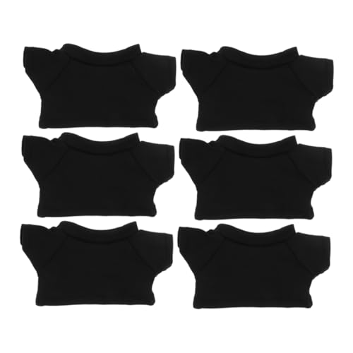 TEHAUX 6 Stück Teiliges Mini Bär T Shirt Weichem Klassische Rundhals Bär Kleidung für Plüschtiere Sublimationsfähiges Basic Shirt für DIY Bärenoutfits Vielseitig für Sammlungen und TEHAUX 6 Stück Teiliges Mini Bär T Shirt Weichem Klassische Rundhals Bär Kleidung für Plüschtiere Sublimationsfähiges Basic Shirt für DIY Bärenoutfits Vielseitig für Sammlungen und von TEHAUX