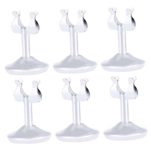 TEHAUX 6 Stück Teiliges U förmiger Edelstahl Tischkartenhalter Multifunktionale Nummernständer Robust und Stabil für Hochzeit Büro und Veranstaltungen TEHAUX 6 Stück Teiliges U förmiger Edelstahl Tischkartenhalter Multifunktionale Nummernständer Robust und Stabil für Hochzeit Büro und Veranstaltungen von TEHAUX
