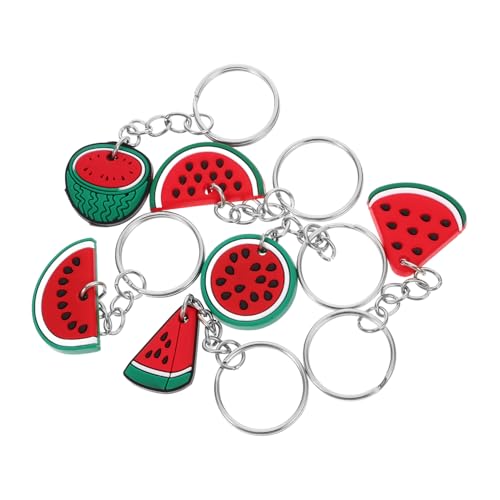 TEHAUX 6 Stück Teiliges Wassermelonen Schlüsselanhänger Fruchtanhänger Süßer Cartoon Schlüsselring Dekoration für Rucksack Tasche Partygeschenk TEHAUX 6 Stück Teiliges Wassermelonen Schlüsselanhänger Fruchtanhänger Süßer Cartoon Schlüsselring Dekoration für Rucksack Tasche Partygeschenk von TEHAUX