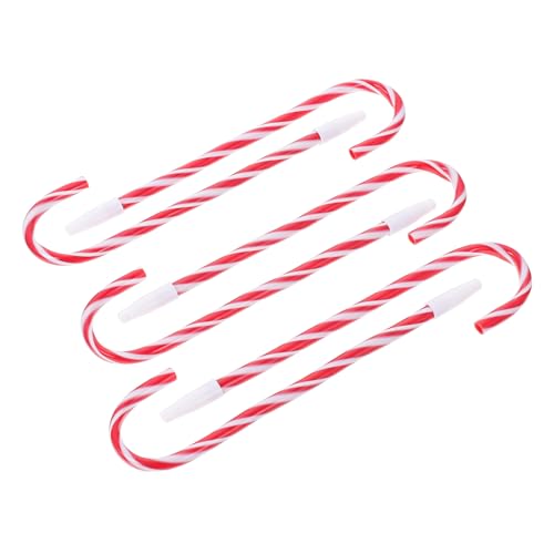 TEHAUX 6 Stück Weihnachtsstangen Stifte Festliche Weihnachtsstifte Zuckerstangen Stift Pfefferminzduft Tinte LED Individuell Geformter Kugelschreiber In Zuckerstangenform von TEHAUX