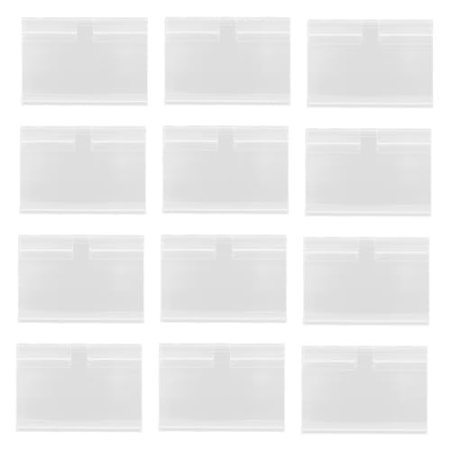 TEHAUX 60 Sätze Transparente Kunststoff Etikettenhalter Clips für Drahtregale Widerstandsfähige Preisschildhalter für Körbe und Aufbewahrungsboxen Einsetzbar in Supermärkten und TEHAUX 60 Sätze Transparente Kunststoff Etikettenhalter Clips für Drahtregale Widerstandsfähige Preisschildhalter für Körbe und Aufbewahrungsboxen Einsetzbar in Supermärkten und von TEHAUX