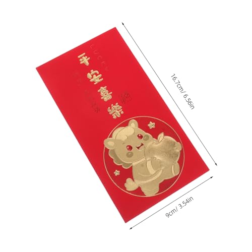 TEHAUX 60 Stück Chinesische Rote Umschläge Jahr Des Pferdes Tet Li Xi Packungen Traditionelle Hongbao Glücksgeldumschläge Robustes Papier Vielseitig für Neujahr Firmenfeiern Familienfest TEHAUX 60 Stück Chinesische Rote Umschläge Jahr Des Pferdes Tet Li Xi Packungen Traditionelle Hongbao Glücksgeldumschläge Robustes Papier Vielseitig für Neujahr Firmenfeiern Familienfest von TEHAUX
