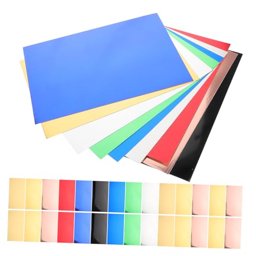 TEHAUX 60 Stück Manueller Papierstau Scrapbook-karton Grußkartenpapier Farbiges Bastelpapier Bastelpapierkarton Farbiges Kartonpapier Zubehör Für Die Kartenherstellung Spiegelpapier von TEHAUX