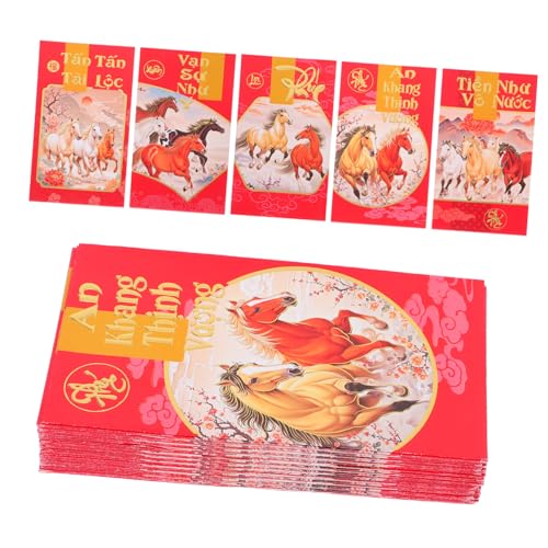 TEHAUX 60 Stück Rote Umschläge Für Das Frühjahrsfest Des Jahres Des Pferdes Neujahr Lucky Beutel Frühlingsfest Rotes Geld Li Xi -umschlag Vietnamesisch Roter Umschlag Dunkelgrau Papier TEHAUX 60 Stück Rote Umschläge Für Das Frühjahrsfest Des Jahres Des Pferdes Neujahr Lucky Beutel Frühlingsfest Rotes Geld Li Xi -umschlag Vietnamesisch Roter Umschlag Dunkelgrau Papier von TEHAUX