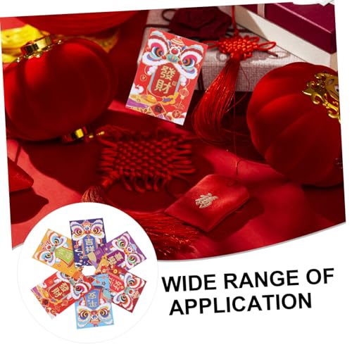 TEHAUX 60 Stück Rote Umschläge Jahr der Schlange Chinesisches Neujahr Hong Bao mit Glücksmustern für Frühlingsfest Hochzeit und Festliche Anlässe Mittlere TEHAUX 60 Stück Rote Umschläge Jahr der Schlange Chinesisches Neujahr Hong Bao mit Glücksmustern für Frühlingsfest Hochzeit und Festliche Anlässe Mittlere von TEHAUX