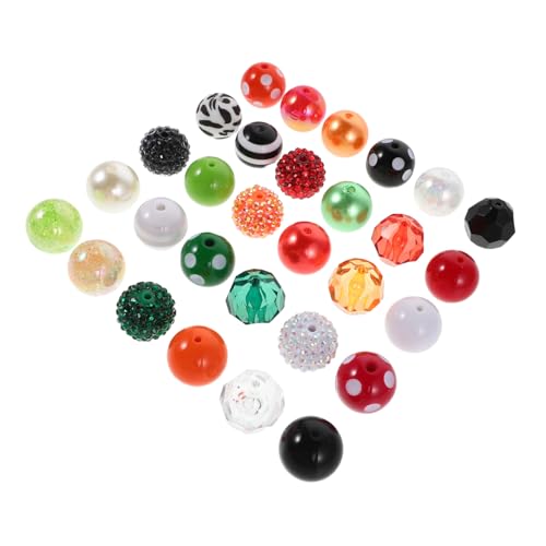 TEHAUX 60 Stück Teiliges Bunte Resin Perlen mit Runde Abstandshalter für Armbänder und Halsketten Leichte Langlebige Schmuckperlen zum Basteln und DIY Projekten TEHAUX 60 Stück Teiliges Bunte Resin Perlen mit Runde Abstandshalter für Armbänder und Halsketten Leichte Langlebige Schmuckperlen zum Basteln und DIY Projekten von TEHAUX