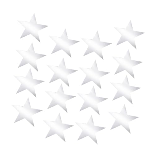 TEHAUX 60 Stück Teiliges Papier Stern Deko Silberne Sterne für Partydekoration Hochzeit Fest Foto Requisite Wand und Tischdeko Stern Unterschriftsboard Gestaltung von TEHAUX