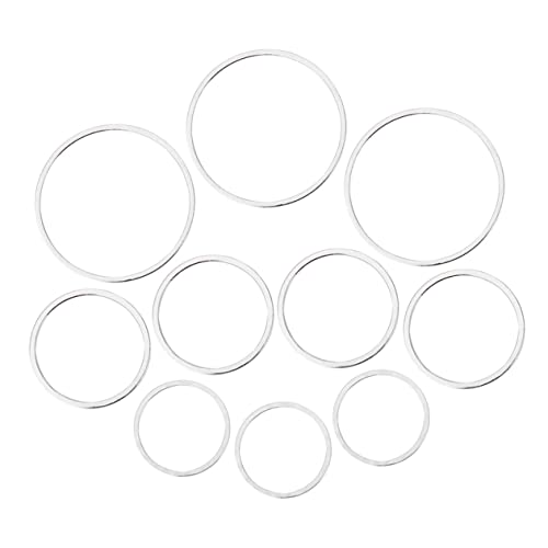TEHAUX 60 Stück runder Ohrringanhänger handy accessories handy accessoires schlusselketten klappcreolen necklace Charme Silber schmuck geometrische Reize DIY Anhänger aus Legierung Silver TEHAUX 60 Stück runder Ohrringanhänger handy accessories handy accessoires schlusselketten klappcreolen necklace Charme Silber schmuck geometrische Reize DIY Anhänger aus Legierung Silver von TEHAUX