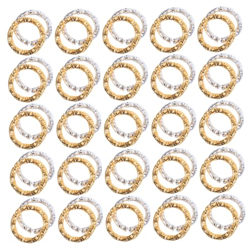 TEHAUX 600 Stück Gedrehte Offene Sprungringe in Gold und Silber Facettierte Metallringe für Schmuckherstellung DIY Schmuckzubehör Einfach zu Verbinden Vintage Textur Vielseitig für TEHAUX 600 Stück Gedrehte Offene Sprungringe in Gold und Silber Facettierte Metallringe für Schmuckherstellung DIY Schmuckzubehör Einfach zu Verbinden Vintage Textur Vielseitig für von TEHAUX