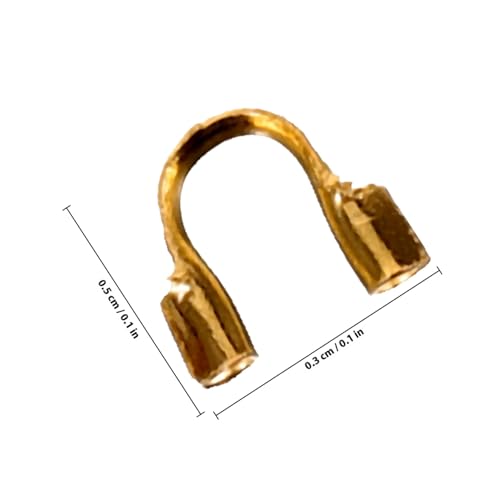 TEHAUX 600 Stück Teiliges U förmiges Crimpperlen in Antikbronze Gold Weiß und Silber Langlebige Schmuckzubehör für DIY Armbänder Halsketten Schlüsselanhänger und Vielseitige von TEHAUX