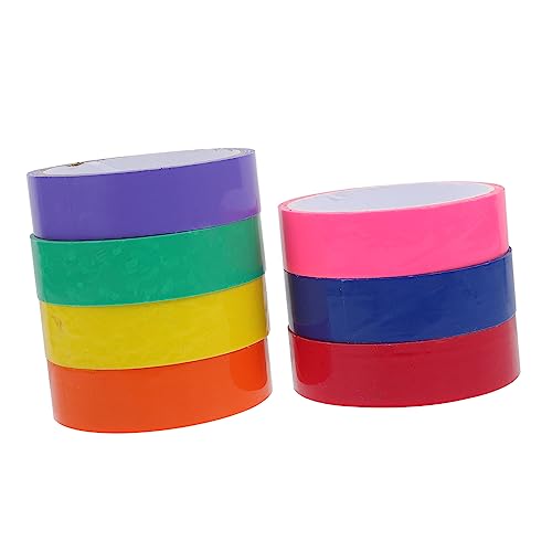 TEHAUX 7 Rollen Farbklebeband für Kugeln Klebeband für zur Druckentlastung Party für kinderspielzeug Bänder zum Stressabbau klebrige Ballbänder von TEHAUX
