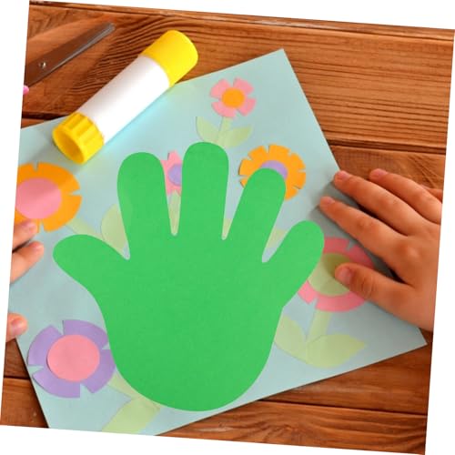 TEHAUX 72 Stück Teiliges Buntes Papier DIY Handabdruck Formen Papier Ausschnitte für Klassenzimmer Wanddekoration Party Dekorationspapier für Bastelprojekte und Scrapbooking TEHAUX 72 Stück Teiliges Buntes Papier DIY Handabdruck Formen Papier Ausschnitte für Klassenzimmer Wanddekoration Party Dekorationspapier für Bastelprojekte und Scrapbooking von TEHAUX
