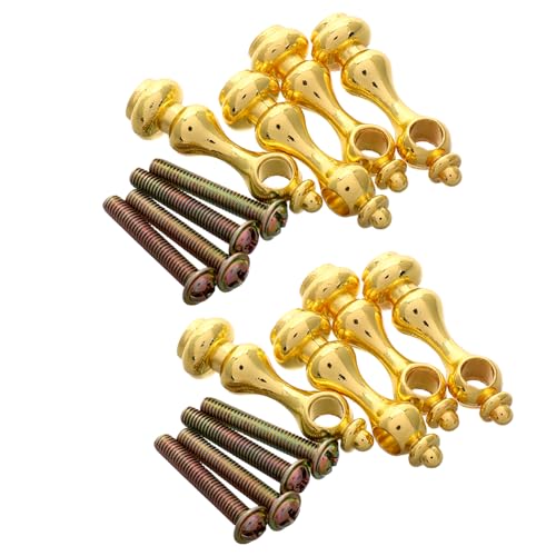 TEHAUX 8 Stück Möbelspindeln Aus Eisen Dekorative Spindeln Für Diy-Möbelschrank-Geländerpfostenkappen Goldene Spindelverbinder Aus Metall Und Pfostenende Für Glasgeländer TEHAUX 8 Stück Möbelspindeln Aus Eisen Dekorative Spindeln Für Diy-Möbelschrank-Geländerpfostenkappen Goldene Spindelverbinder Aus Metall Und Pfostenende Für Glasgeländer von TEHAUX