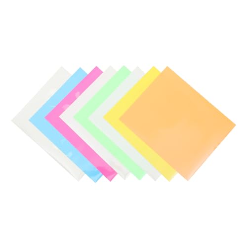 TEHAUX 8 Stück Sublimationsfolie Druckbar Reflektierend Wärmeübertragung Vinyl Freude Film Wärmeübertragungsfolie Hitze Transferfolie Diy-versorgung Diy Heißpressfolie Pu von TEHAUX