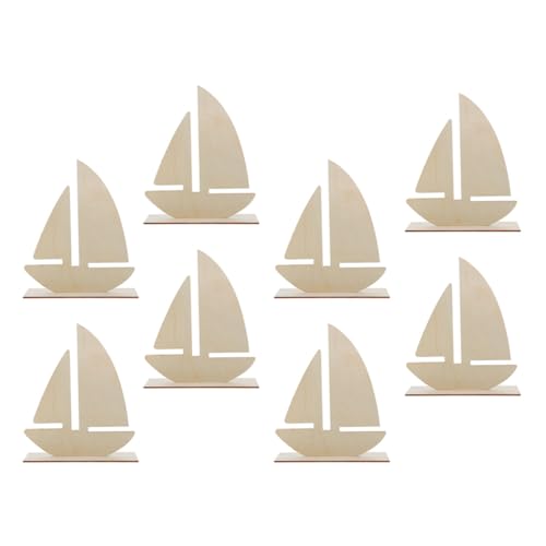 TEHAUX 8 Stück Teiliges DIY Holz Segelboot Bausatz Unlackiertes Modell zum Bemalen Originelles Bastelset für Schulprojekte und Meeres Deko Kunsthandwerk Ocean Theme Sailboat Decor TEHAUX 8 Stück Teiliges DIY Holz Segelboot Bausatz Unlackiertes Modell zum Bemalen Originelles Bastelset für Schulprojekte und Meeres Deko Kunsthandwerk Ocean Theme Sailboat Decor von TEHAUX
