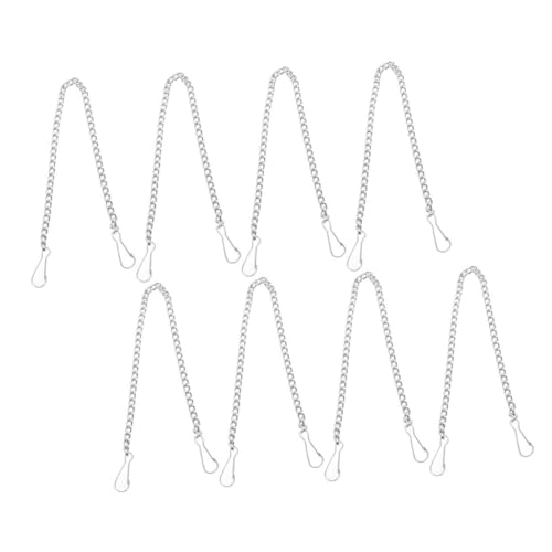 TEHAUX 8 Stück Teiliges Metall Hängeketten Silber mit Haken Verstellbar Geräuschlos Dekorativ für Blumenkübel Schilder Windspiele Vogelhäuschen und Ornamente TEHAUX 8 Stück Teiliges Metall Hängeketten Silber mit Haken Verstellbar Geräuschlos Dekorativ für Blumenkübel Schilder Windspiele Vogelhäuschen und Ornamente von TEHAUX