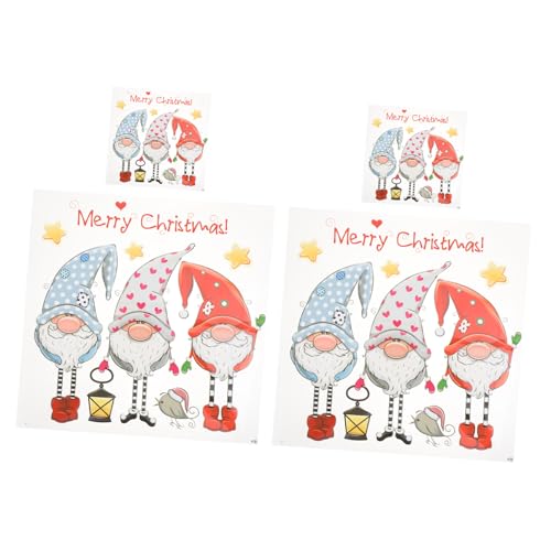 TEHAUX 8 Stück Weihnachtliche Gnom Wärmeübertragungs-patches Bunte DIY Bügelbilder für Hoodies Shirts und Kissen Festliche Kleidung Aufnäher für Weihnachten und Winter von TEHAUX