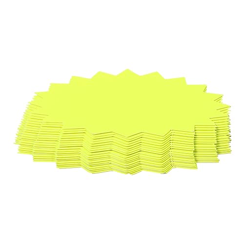 TEHAUX 80 Stück Preisetiketten aus Farbigem Werbepapier Mittlere Spitze Ecken Gelb für Supermarkt Preisschilder und Verkaufsförderung Vielseitig Einsetzbar und Aufmerksamkeitsstark TEHAUX 80 Stück Preisetiketten aus Farbigem Werbepapier Mittlere Spitze Ecken Gelb für Supermarkt Preisschilder und Verkaufsförderung Vielseitig Einsetzbar und Aufmerksamkeitsstark von TEHAUX