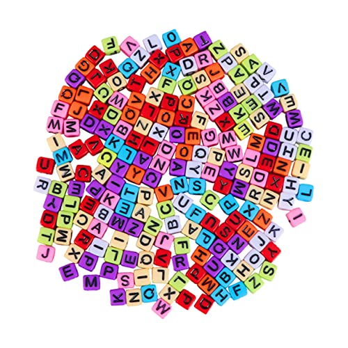 TEHAUX 800 Stück DIY Buchstabenperlen Acryl Alphabet Perlen für Armbänder und Schmuckherstellung Langlebig und Farbenfroh für Kreative Bastelprojekte von TEHAUX
