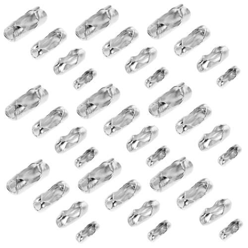 TEHAUX 800 Stück Metall Kugelkettenschlösser Stabile Vielseitige Bead Clasps für Schmuckherstellung DIY Basteln und Reparatur Kugelkettenglieder Verbinder TEHAUX 800 Stück Metall Kugelkettenschlösser Stabile Vielseitige Bead Clasps für Schmuckherstellung DIY Basteln und Reparatur Kugelkettenglieder Verbinder von TEHAUX