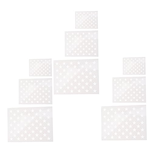 TEHAUX 9 Blatt Pentagramm Vorlage Kinderschablonen Glitzer Große Schablonen Für Wände Sternaufkleber Scrapbooking Schablonen Streusel Mond Schablone Dekorieren Malschablonen Für TEHAUX 9 Blatt Pentagramm Vorlage Kinderschablonen Glitzer Große Schablonen Für Wände Sternaufkleber Scrapbooking Schablonen Streusel Mond Schablone Dekorieren Malschablonen Für von TEHAUX