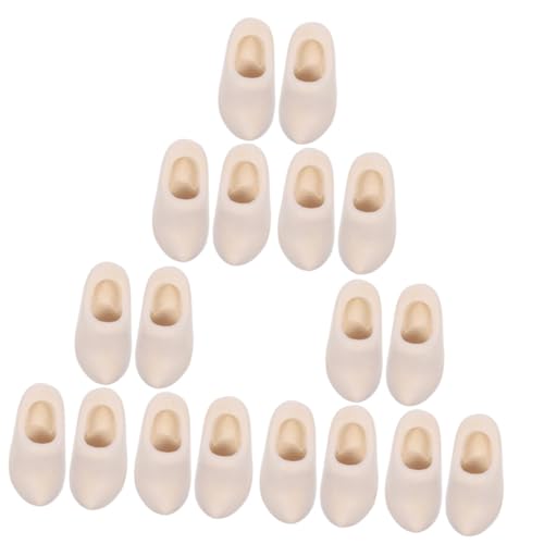 TEHAUX 9 Paare Mini Holzschuhe Puppenhaus Deko Unlackiert DIY Miniatur Holzklompen Zubehör für Puppenhaus Mini House Craft TEHAUX 9 Paare Mini Holzschuhe Puppenhaus Deko Unlackiert DIY Miniatur Holzklompen Zubehör für Puppenhaus Mini House Craft von TEHAUX