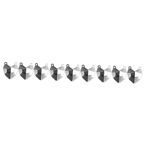 TEHAUX 9 Stk Herz-Magnet-Anhänger Armbänder für Paare handgefertigt herzform heartstopped swor Schmuck Halskette DIY Magnetverschluss für Armbänder Magnetverschluss-Anschlüsse Herzförmig von TEHAUX
