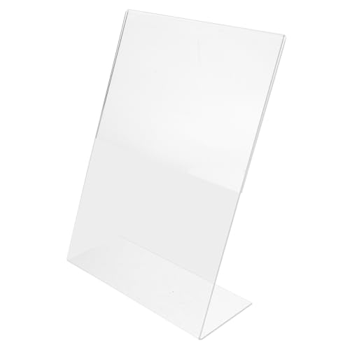 TEHAUX Acryl Tischaufsteller für Menükarten und Tischkärtchen Stabiler Transparenter Kartenhalter für Restaurant Büro Hochzeit und Ausstellungen von TEHAUX