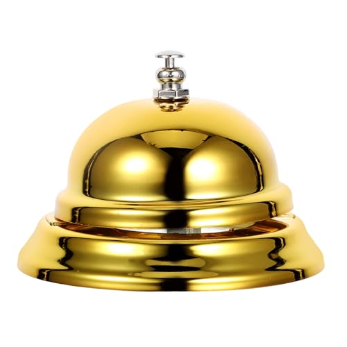 TEHAUX Alloy Service Bell Handglocke Tischklingel für Hotel Restaurant Tresen Praktische Kleine Klingel für Spiel und Empfang Langlebig Einfaches Design Zufällige Farbe Zufällige Farbe von TEHAUX