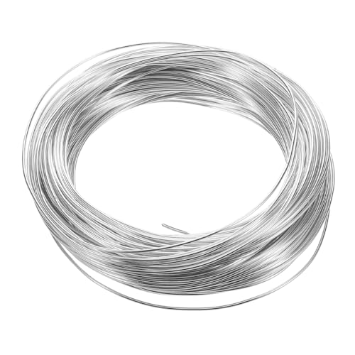 TEHAUX Aluminium Basteldraht Flexibel und Biegbar für Schmuckherstellung Gartenprojekte und Dekorationen Langlebiges Silbernes Drahtmaterial für Kreative DIY Projekte von TEHAUX