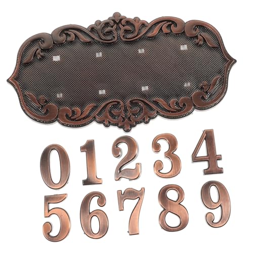 TEHAUX Antikes Türschild Hausnummer aus Langlebigem Material Europäisches Design Wetterfest für Wohnhäuser Villen und Bürogebäude Zahlen Dekoratives Haustürschild TEHAUX Antikes Türschild Hausnummer aus Langlebigem Material Europäisches Design Wetterfest für Wohnhäuser Villen und Bürogebäude Zahlen Dekoratives Haustürschild von TEHAUX