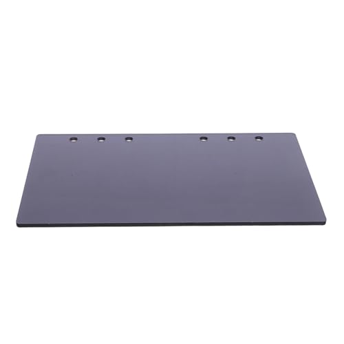 TEHAUX Binder Cover Schwarz Acryl Nachfüllbares Ringbuch Organizer Notizbuch Schutzhülle Leicht Tragbar Für Loseblattsammlung Büro Reise von TEHAUX
