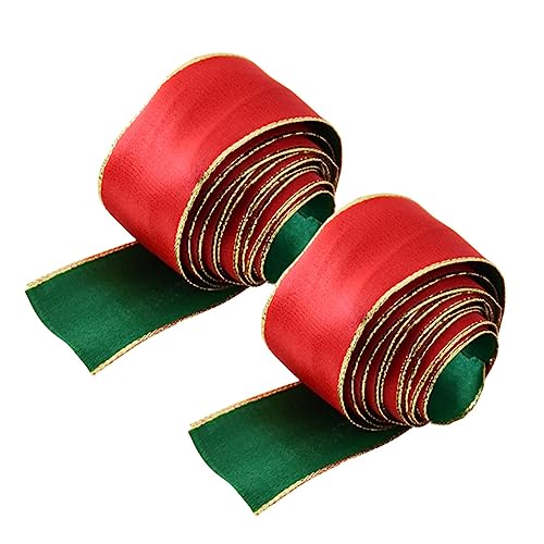 TEHAUX Breites Band zum Verpacken von doppeltem Stoff, Weihnachtsdekoband, 15 g, 3,8 cm, roter Samt TEHAUX Breites Band zum Verpacken von doppeltem Stoff, Weihnachtsdekoband, 15 g, 3,8 cm, roter Samt von TEHAUX