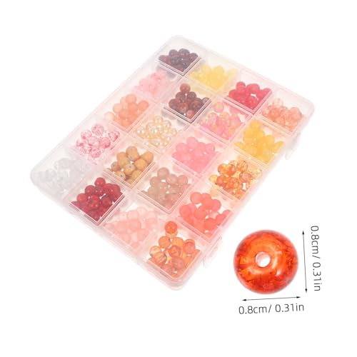 TEHAUX Bunte Glasperlen mit Großem Farben für Schmuckherstellung DIY Perlen für Armbänder Ohrringe Halsketten Originelles Basteln TEHAUX Bunte Glasperlen mit Großem Farben für Schmuckherstellung DIY Perlen für Armbänder Ohrringe Halsketten Originelles Basteln von TEHAUX