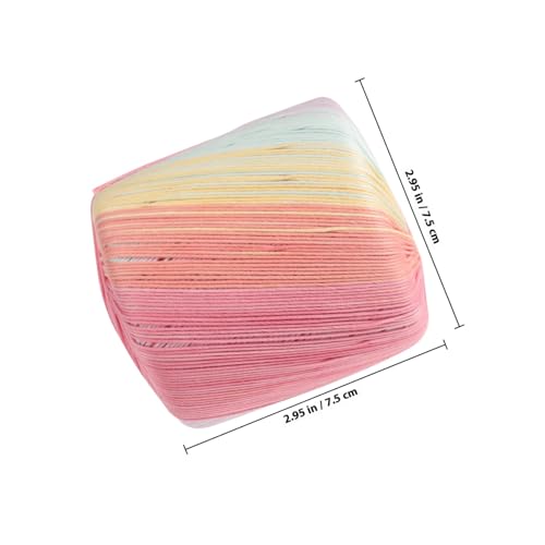 TEHAUX Buntes Häkelgarn für DIY Stricken Weiches Hautfreundliches Textilgarn Vielseitig für Pullover Schals Kissen und Decken Farbiges Mehrzweck Garn für Handarbeiten von TEHAUX