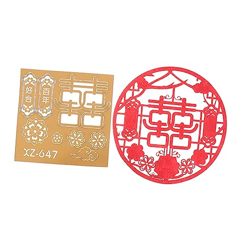 TEHAUX Chinesischer Hochzeitssticker aus Dickem Vliesstoff Dekorativer Fensteraufkleber für Hochzeit und Raumgestaltung Ablösbar Einfach zu Verwenden Traditioneller Aufkleber TEHAUX Chinesischer Hochzeitssticker aus Dickem Vliesstoff Dekorativer Fensteraufkleber für Hochzeit und Raumgestaltung Ablösbar Einfach zu Verwenden Traditioneller Aufkleber von TEHAUX